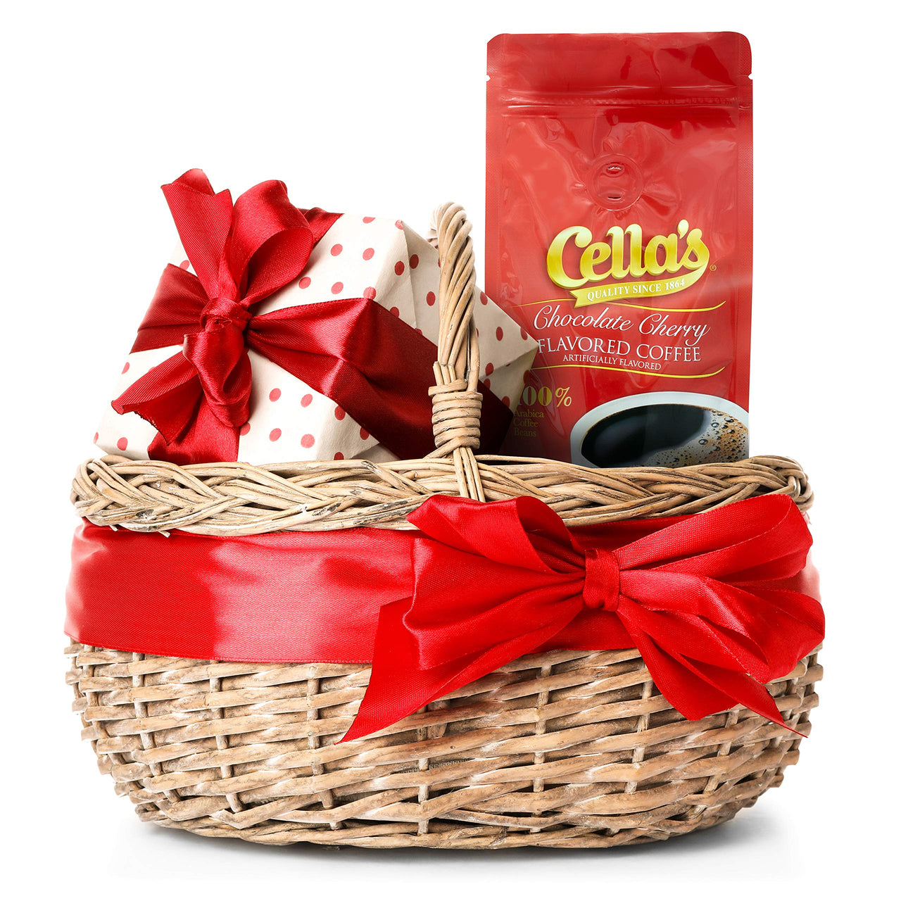 Cella's  Coffee Flavored Ground Coffee - Premium Arabica, Chocolate Cherry, (12 Ounce)