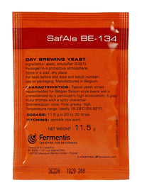 Fermentis SafAle BE-134 Beer/Ale Yeast - Pack of 1 - With North Mountain Supply Freshness Guarantee