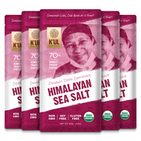 K'UL Chocolate Bars | 5 Pack Himalayan Sea Salt Dark Chocolate 70% Cacao |Organic, Vegan Chocolate, Gluten Free, Soy Free, Non-GMO, Bean-to-Bar, Fair Trade Dark Chocolate