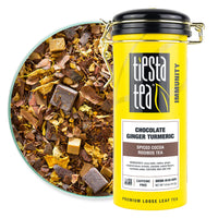 Tiesta Tea Chocolate Ginger Turmeric Rooibos Tea, 5 Ounce Tin