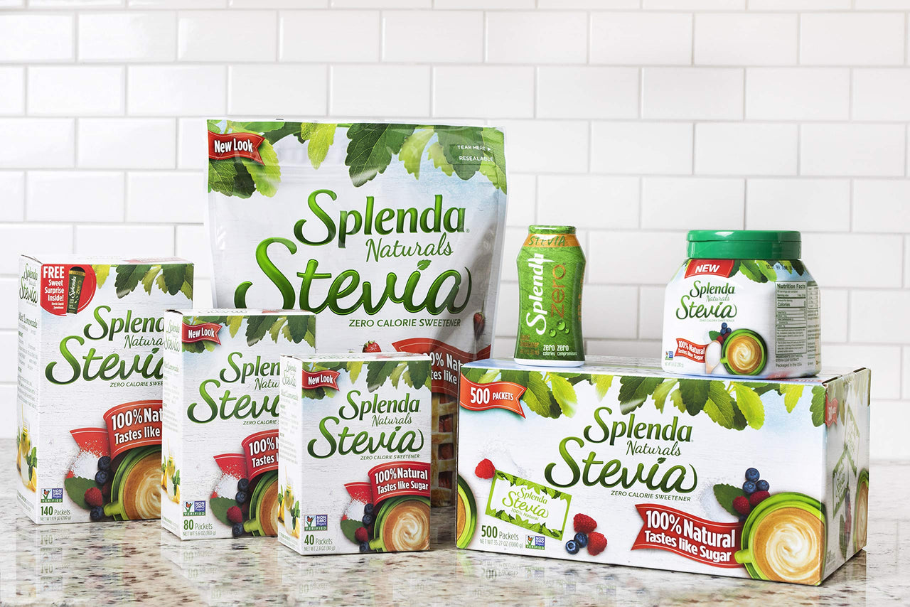 Splenda, Stevia Sweetener Packets, 5.6oz (80 ct) (Pack of 2)