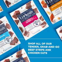 Lorissa's  Kitchen Premium Grass-Fed Steak Strips, Original, 2.25 Oz. 1 Count - No Added MSG or Nitrites, Keto Friendly Snacks & Gluten Free, More Tender Than Traditional Beef Jerky
