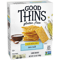 Good Thins Sea Salt Corn Snacks Gluten Free Crackers, 3.5 oz