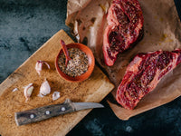 FIRE & FLAVOR Steak Rub Seasoning, Hickory Smoke & Sea Salt, 3.1 Ounce