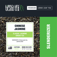 Tiesta Tea - Chinese Jasmine, Loose Leaf Classic Jasmine Green Tea, Medium Caffeine, Hot & Iced Tea, 1.8 oz Pouch - 25 Cups, Natural, Diet Support, Green Tea Loose Leaf