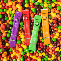 Skittles Singles To Go Variety Pack, Powdered Drink Mix, Zero Sugar, Low Calorie, Includes 4 Flavors: Green Apple, Strawberry, Grape, Orange, 1 Box (30 Single Servings)