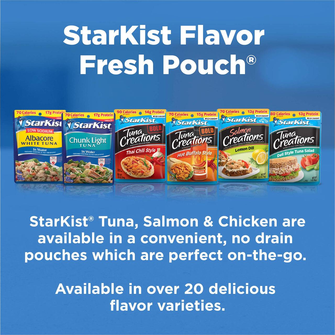 StarKist Tuna Creations Honey BBQ , Single Serve Pouch, 2.6 oz (Pack of 2)
