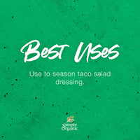 Simply Organic Spicy Taco Seasoning, Certified Organic, Gluten-Free | 1.13 oz