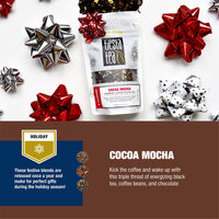 Tiesta Tea - Cocoa Mocha, Loose Leaf Tiramisu Coffee Black Tea, High Caffeine, Hot & Iced Tea, 1.8 oz Pouch - 25 Cups, Natural Flavored, Black Tea Loose Leaf Blend