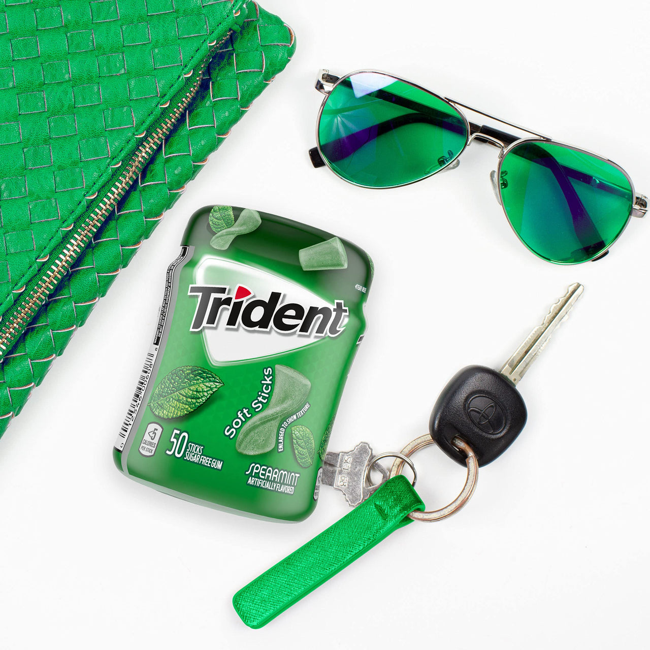Trident Unwrapped Gum, Spearmint 50-ct