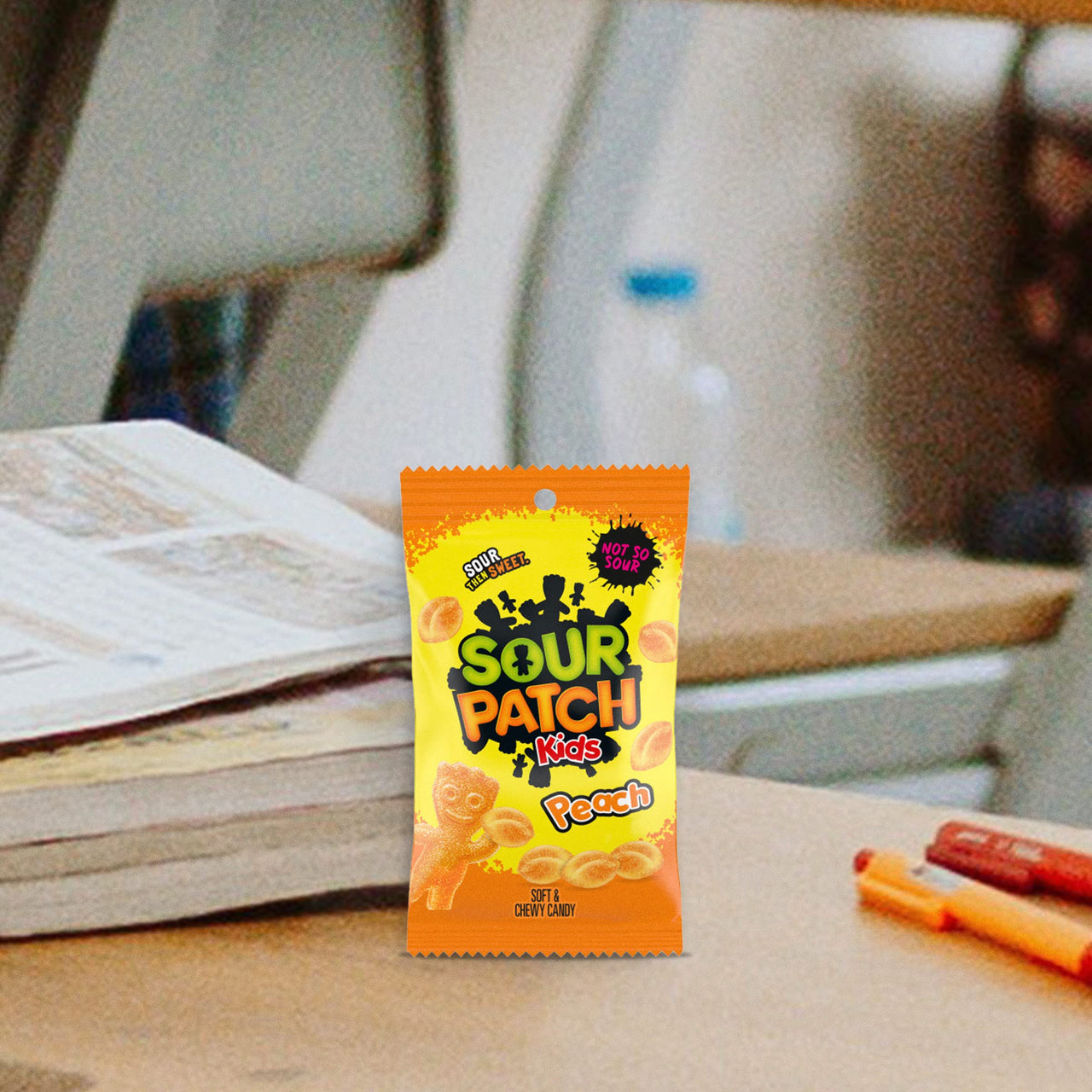 SOUR PATCH KIDS Peach Soft and Chewy Candy, 8.07 oz