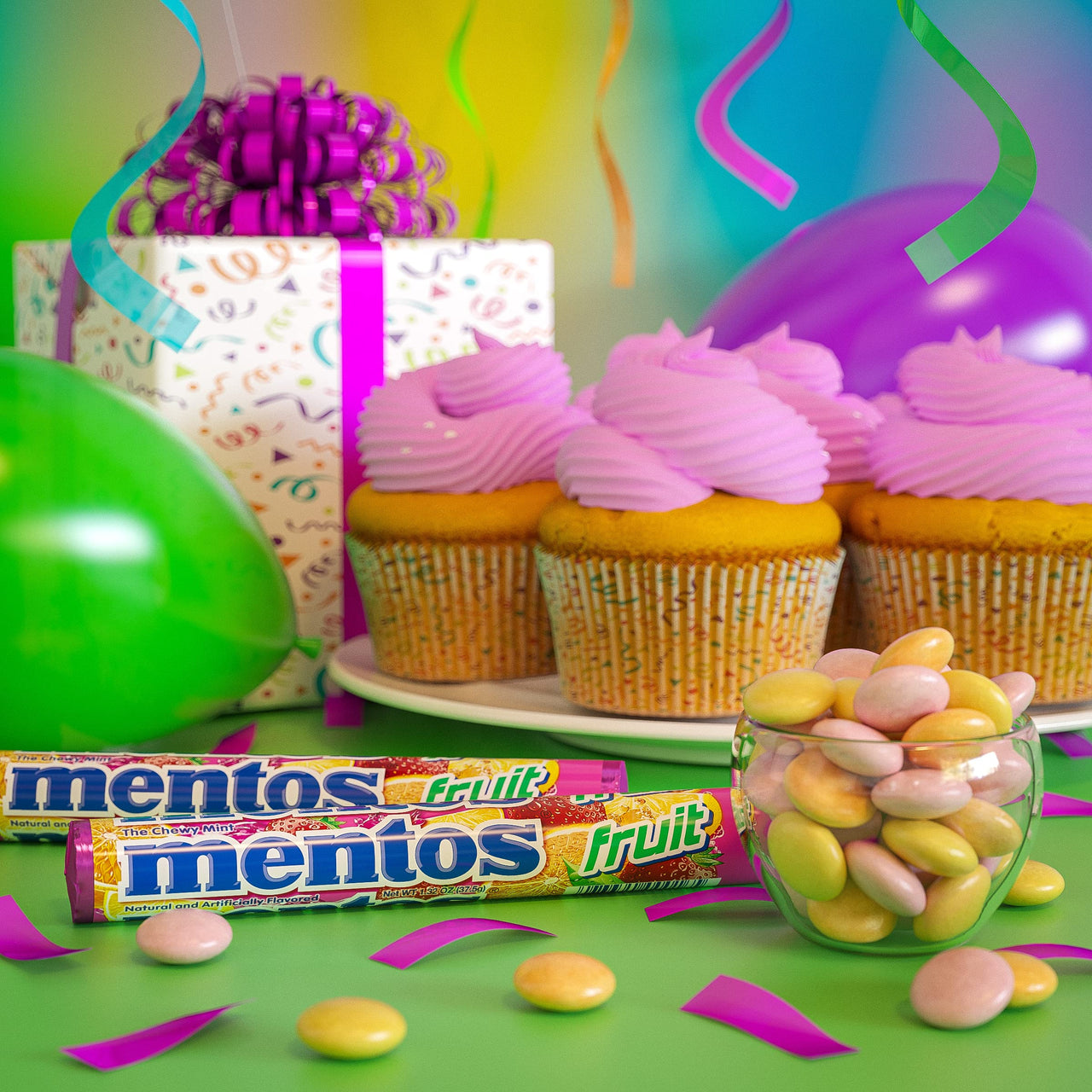 Mentos Candy, Fruit Rolls, 7.92 Ounce, (6 Rolls)