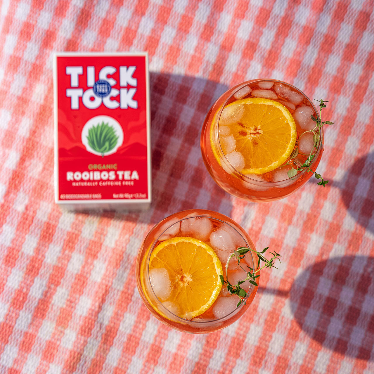 TICK TOCK TEAS Organic Rooibos Tea Bags, 80 Count