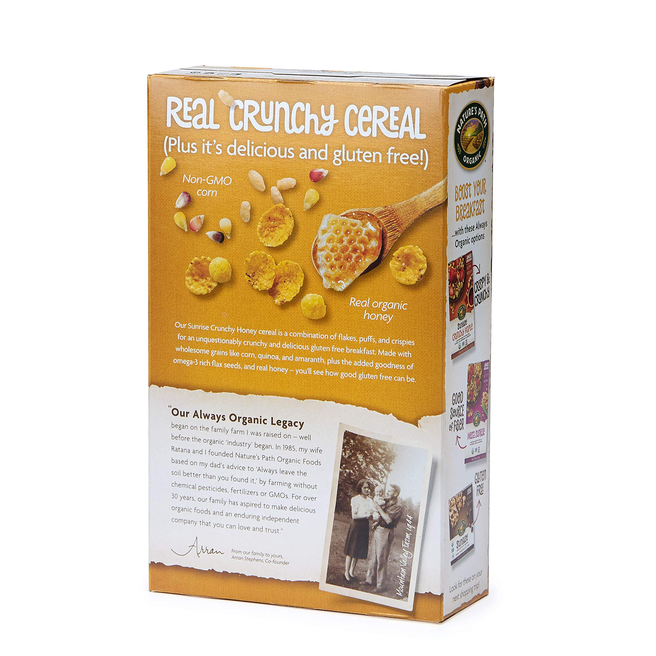 Nature's  Path Sunrise Cereal - Crunchy Honey - 10.6 oz.