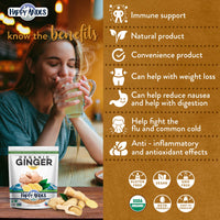 Happy Andes/ Andean Star USDA Organic Ginger Powder, Pure Ground Dried Root, Highly Aromatic, Strong Immunity, 100% from Peru, Tea, Superfood, Non-GMO, Gluten Free, Kosher, Keto, 1 lb
