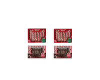 FSSTAM Holiday Bundle Candy Cane Peppermint Spoons-TWO 2.54oz packs and Chocolate Peppermint Stirring Spoons-TWO 3oz packs