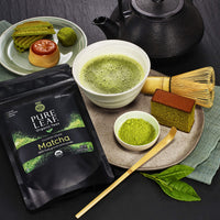 Pure Leaf 100% Organic Matcha Green Tea Powder for Green Tea Matcha Latte, Matcha baking recipes, Green Tea Smoothies Matcha Powder 100g Value Size, 3.5 Ounce