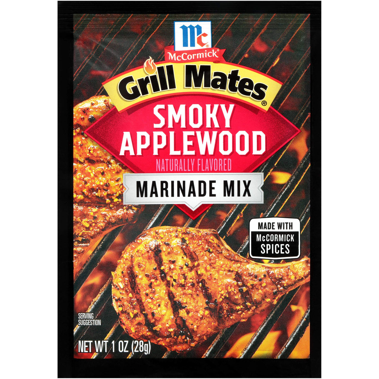 McCormick Grill Mates Smoky Applewood Marinade Mix, 1 oz (Pack of 12)
