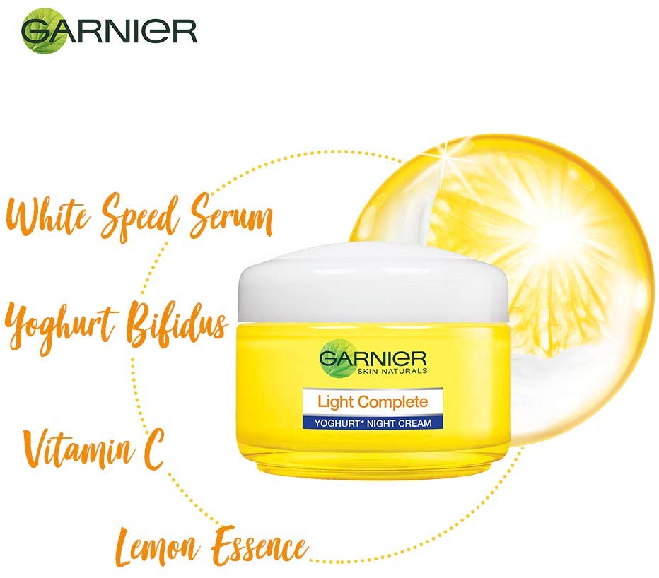 Garnier Skin Naturals Light Complete Night Cream, 40g