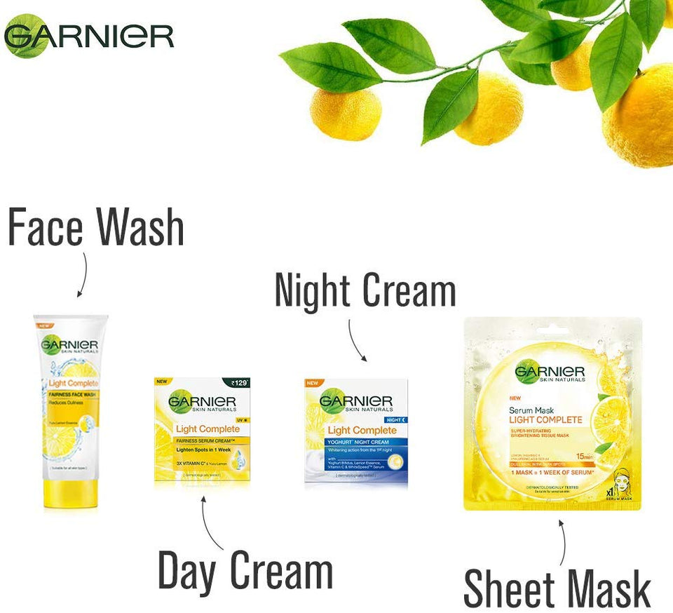 Garnier Skin Naturals Light Complete Night Cream, 40g