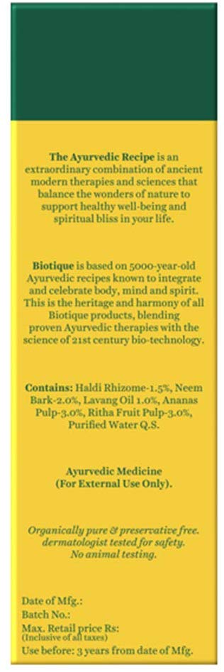 Biotique Bio Pineapple Oil Control Foaming Face Cleanser Normal to Oily Skin (120 ml)
