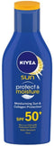 NIVEA Sunscreen Lotion, Sun Protect and Moisture (SPF 50), 75ml