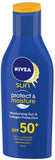 NIVEA Sunscreen Lotion, Sun Protect and Moisture (SPF 50), 75ml