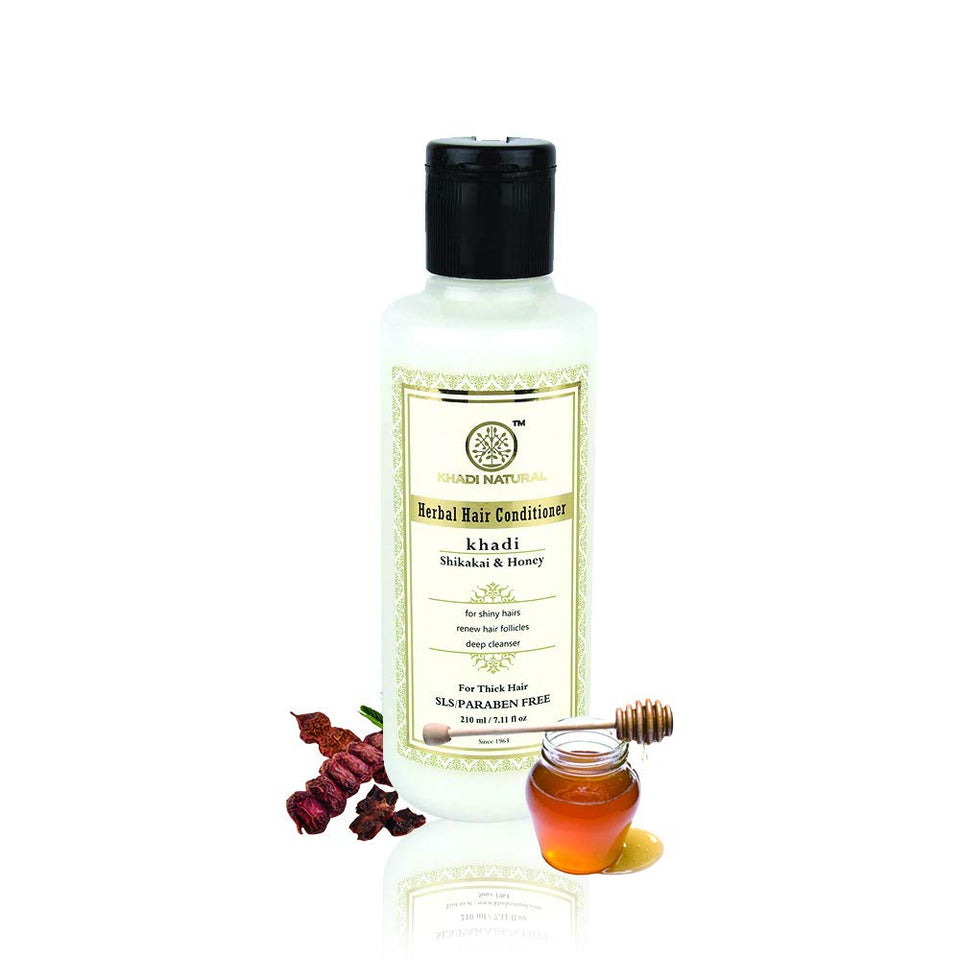 Khadi Natural Shikakai and Honey Hair Conditioner, 210 ml