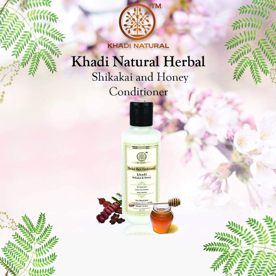 Khadi Natural Shikakai and Honey Hair Conditioner, 210 ml