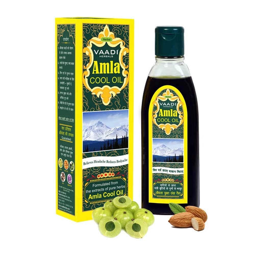 Vaadi Herbals Amla Cool Oil with Brahmi and Amla Extract, 200ml