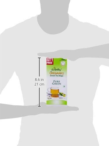 Eco Valley Natural Green Tea, Pure Green, 50 Tea Bags (Buy 2 @ 50% Off)