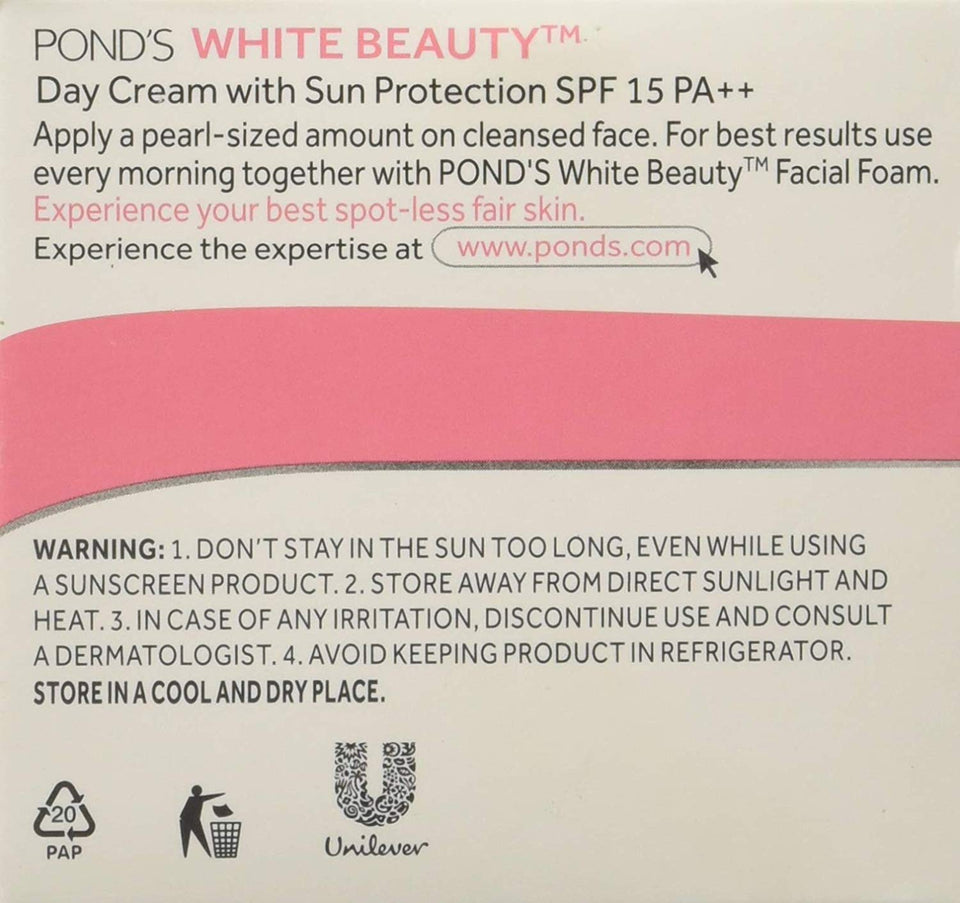 POND's White Beauty SPF 15 PA Anti-Spot Fairness Cream, 50g