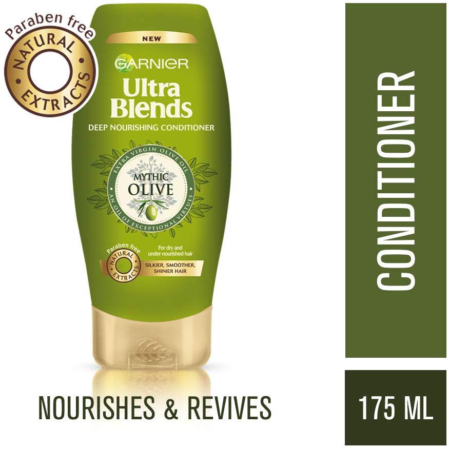 Garnier Ultra Blends Conditioner, Mythic Olive, 175ml