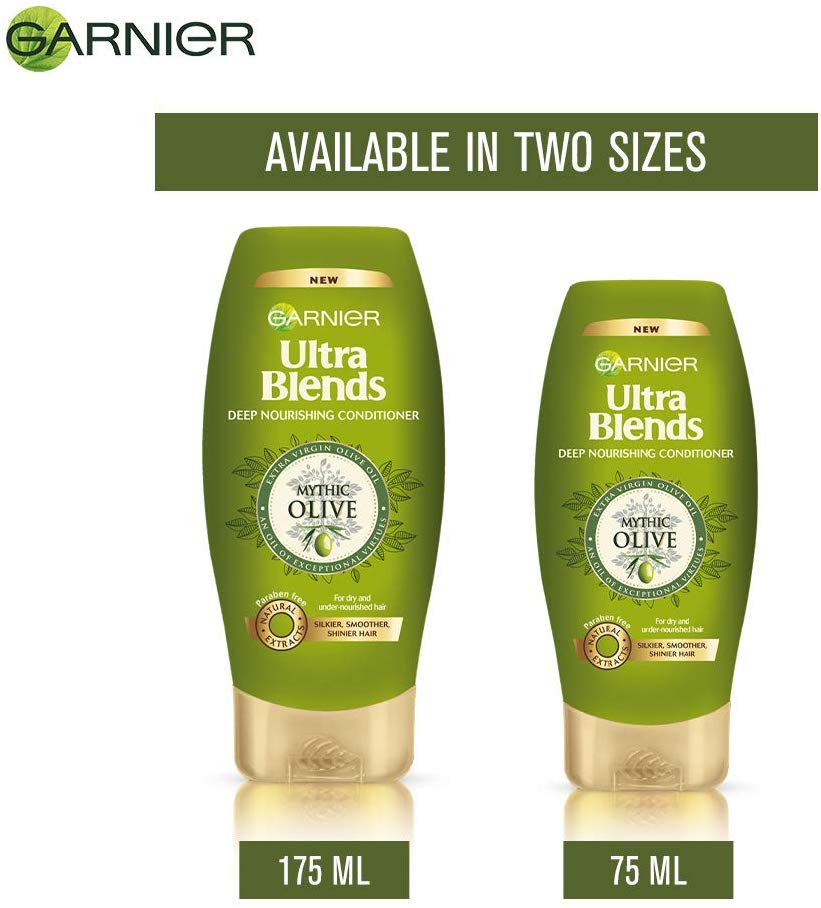 Garnier Ultra Blends Conditioner, Mythic Olive, 175ml