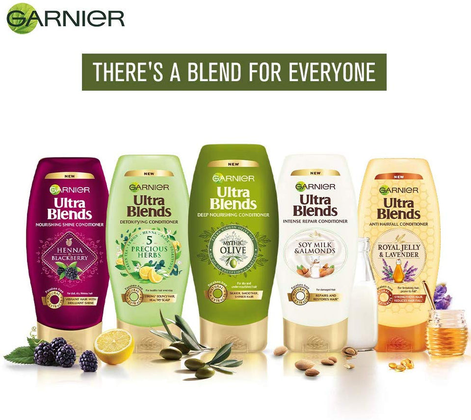 Garnier Ultra Blends Conditioner, Mythic Olive, 175ml
