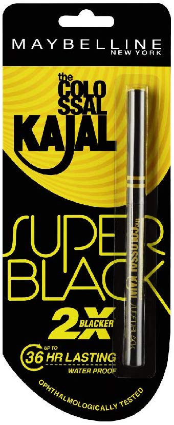 Maybelline New York Colossal Kajal, Super Black, 0.35g
