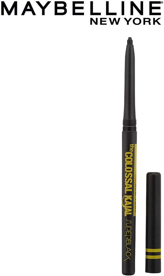 Maybelline New York Colossal Kajal, Super Black, 0.35g