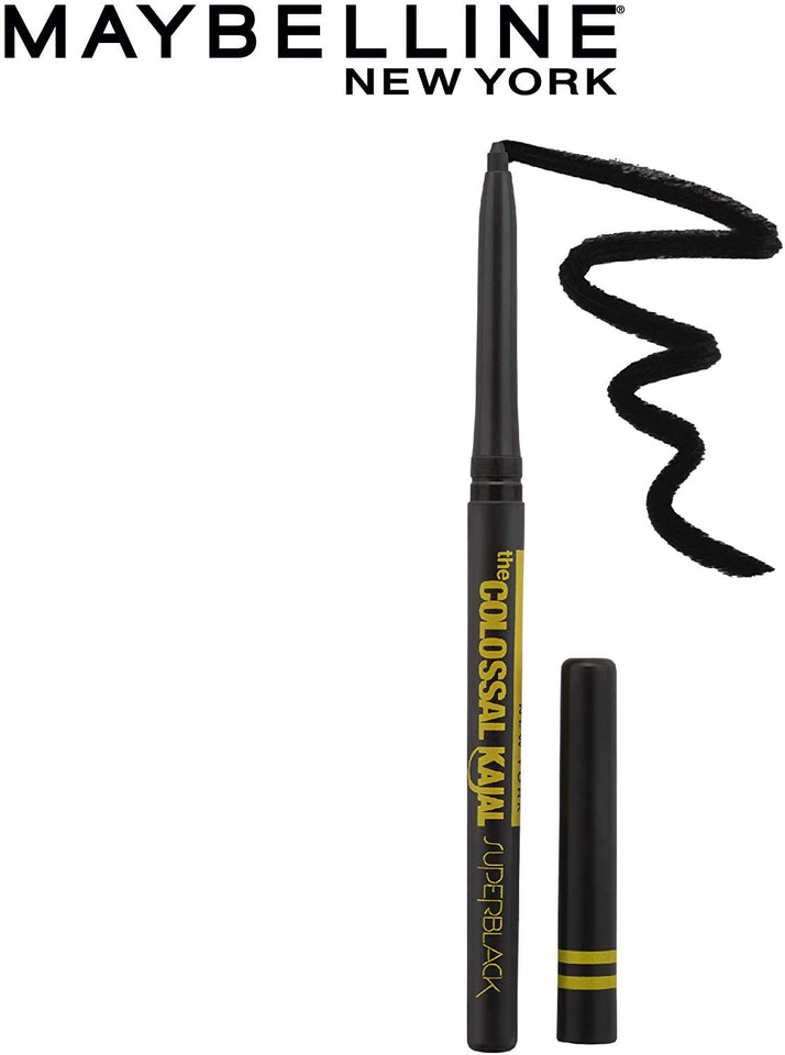 Maybelline New York Colossal Kajal, Super Black, 0.35g