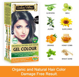 Indus Valley Herbal, Natural Gel Hair Color Black 1.00 Pack of 2 (20gm + 200 ml)