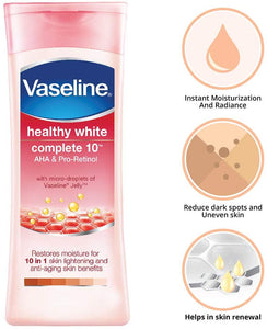 Vaseline Healthy White Complete 10 AHA and Pro Retinol, 200 ml