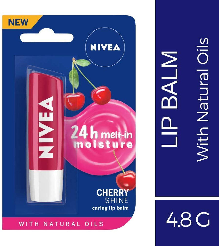Nivea Lip Care Fruity Shine Cherry, 4.8g