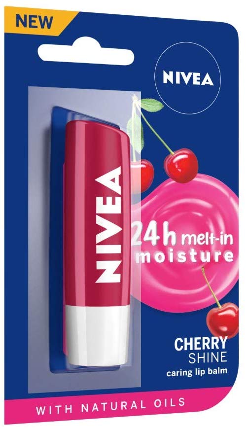 Nivea Lip Care Fruity Shine Cherry, 4.8g