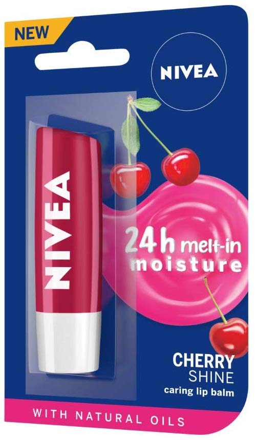 Nivea Lip Care Fruity Shine Cherry, 4.8g
