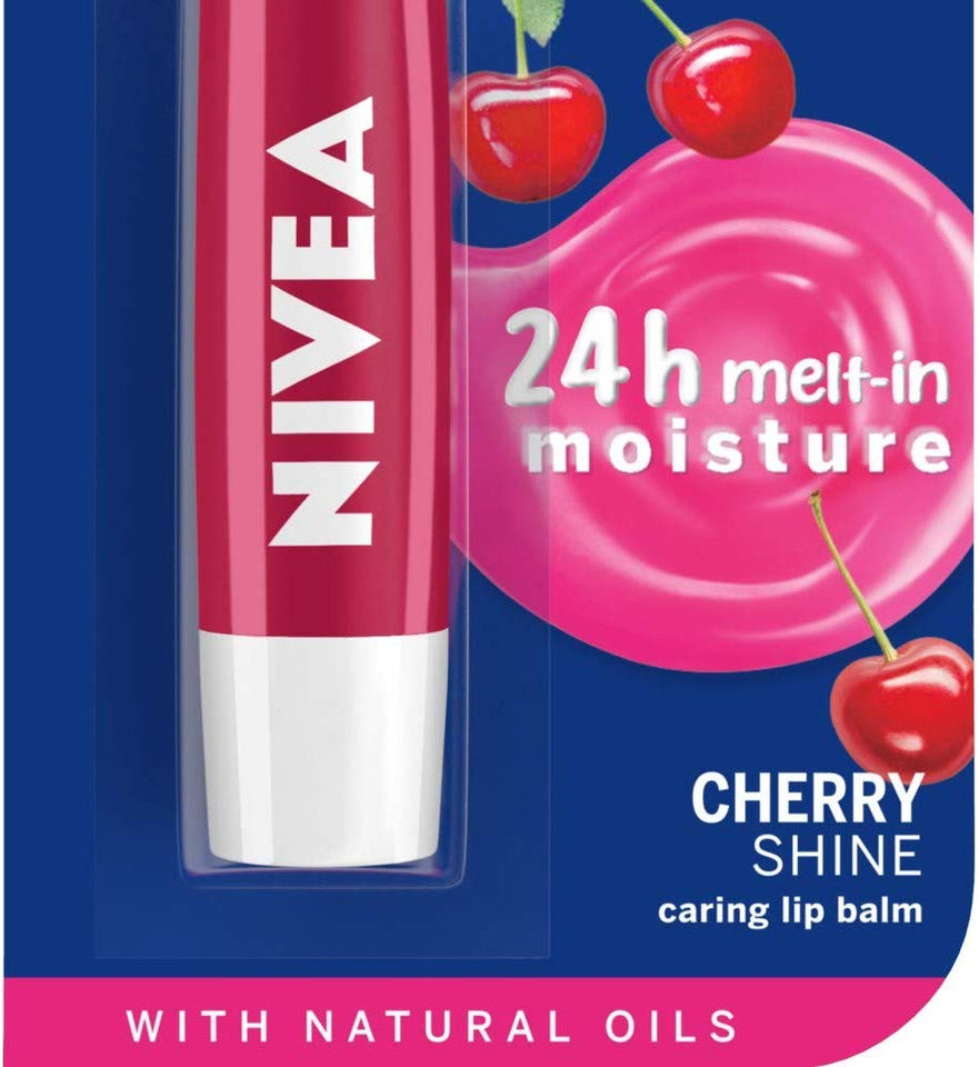 Nivea Lip Care Fruity Shine Cherry, 4.8g