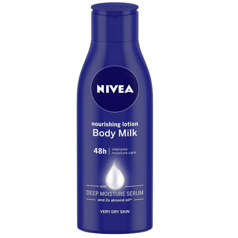 NIVEA Nourishing Lotion, Body Milk, 2X Almond Oil, 120ml
