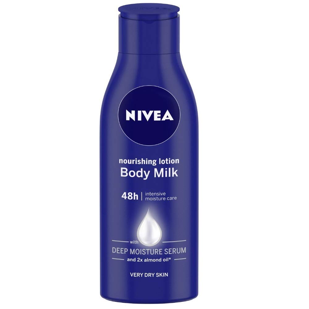 NIVEA Nourishing Lotion, Body Milk, 2X Almond Oil, 120ml