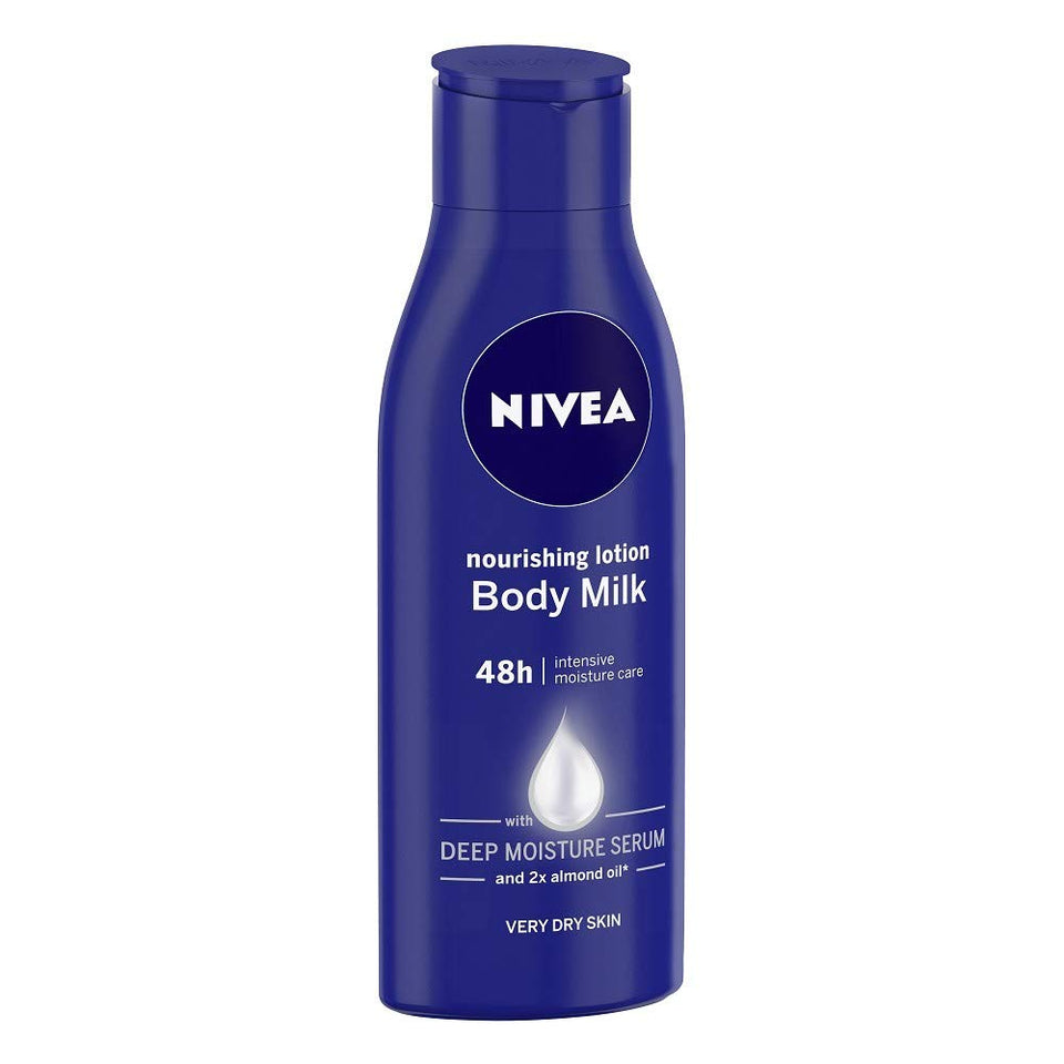 NIVEA Nourishing Lotion, Body Milk, 2X Almond Oil, 120ml