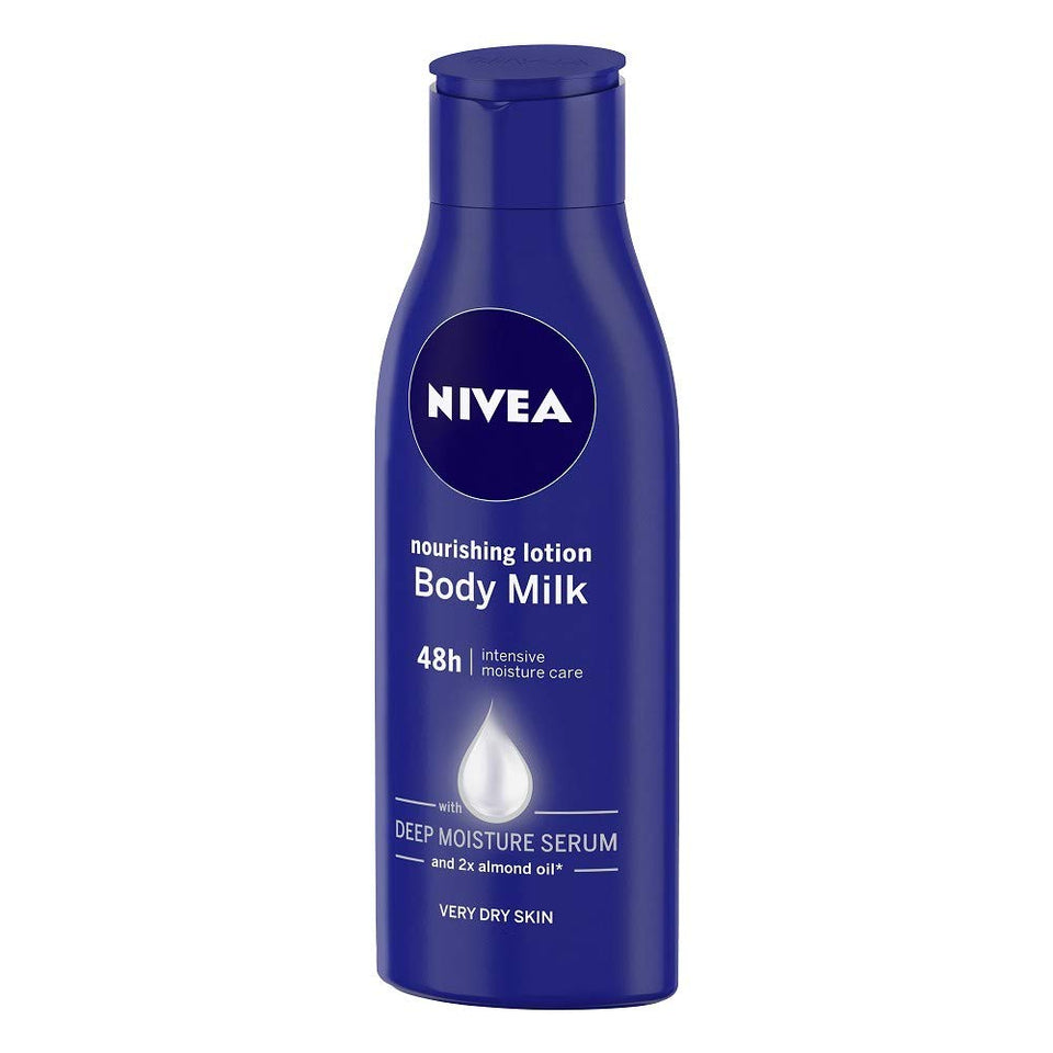 NIVEA Nourishing Lotion, Body Milk, 2X Almond Oil, 120ml
