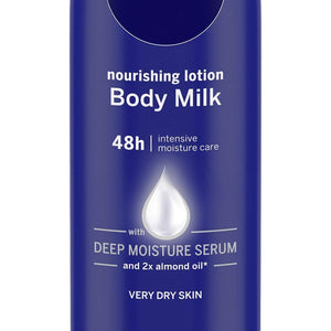 NIVEA Nourishing Lotion, Body Milk, 2X Almond Oil, 120ml