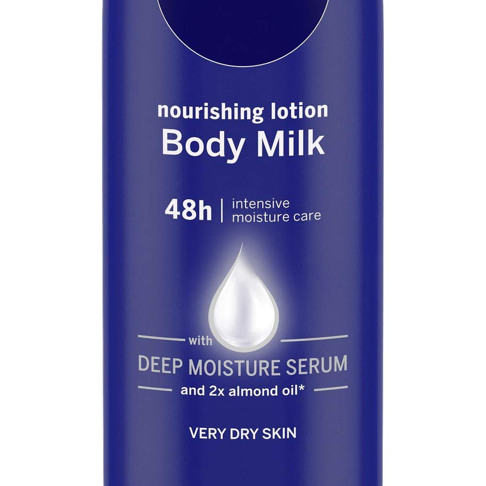 NIVEA Nourishing Lotion, Body Milk, 2X Almond Oil, 120ml